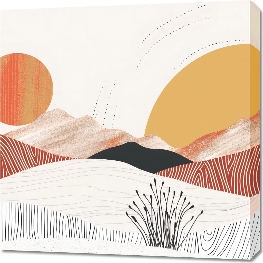 Quadro 70x70 cm Sole Danzante | Arredo Moderno Casa | Shop Online