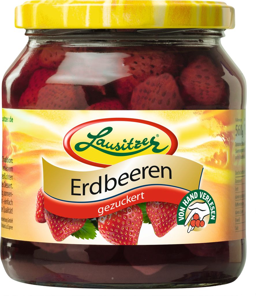 Lausitzer Erdbeeren 580ml Produktbild 
