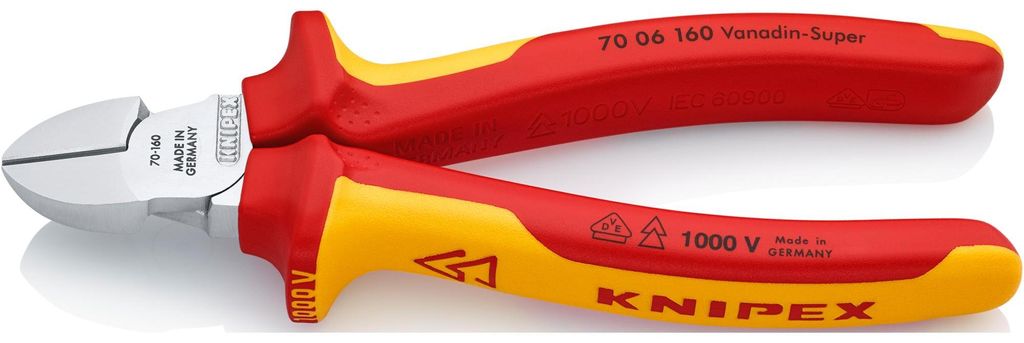 Knipex pince coupante VDE avec poignées multi-composants Image du produit 