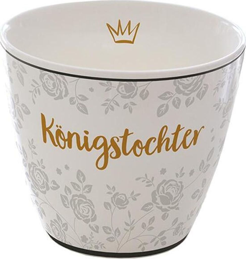 Tasse Königstochter ohne Henkel, handdekoriert, Produktbild 
