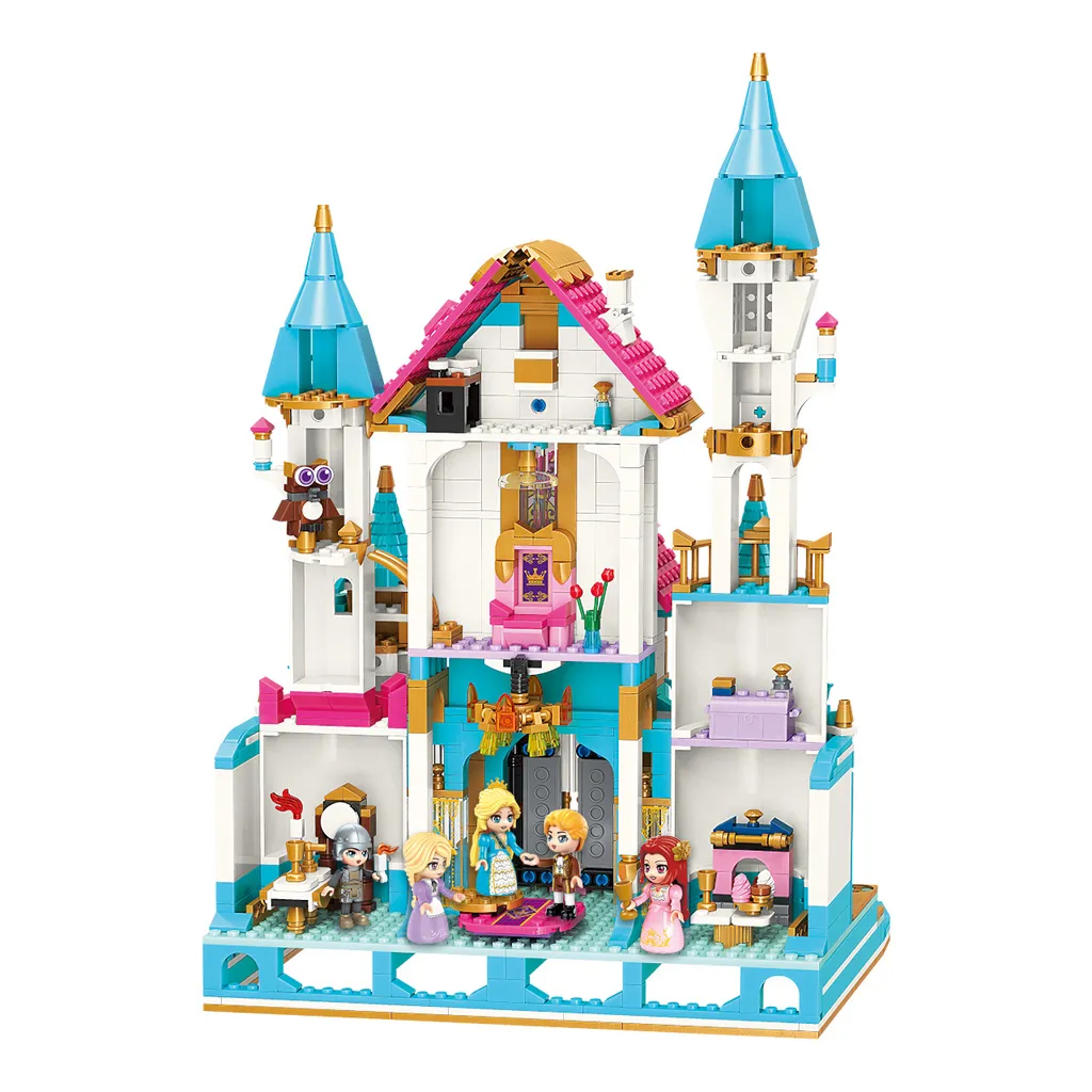 Jeu de Briques Solide Anti-Frustration Château Princess Leah Qman 32015 - 2