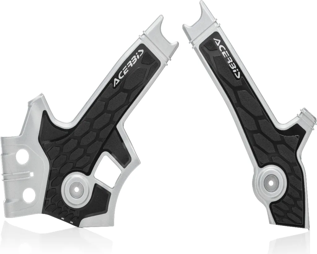 Cache-cadre ACERBIS X-Grip Argent/Noir pour Suzuki DR 650 - Protections