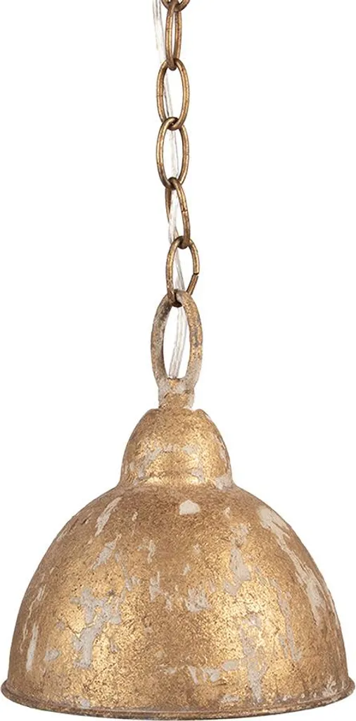 Suspension Métal Doré Ø 20x22 cm Clayre & Eef - Luminaire Chic et Moderne
