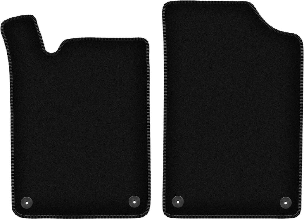 Wielganizator Velours-Autoteppiche vorne – passend für Citroen Xantia X1 / X2 (break, kombi, liftback, Bj. 1993-2001) – schwarz, passgenau, mi...