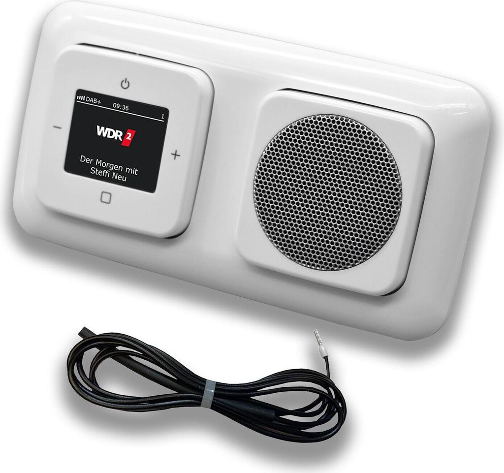 BUSCH JÄGER DAB+ Unterputz Radio 8215U-101 + 1x Lautsprecher Reflex SI