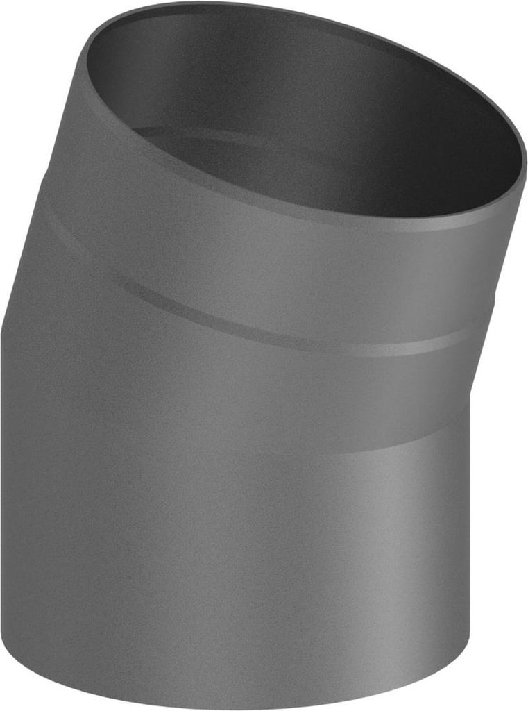Ø 120 mm Ofenrohr Bogen 15° - gussgrau