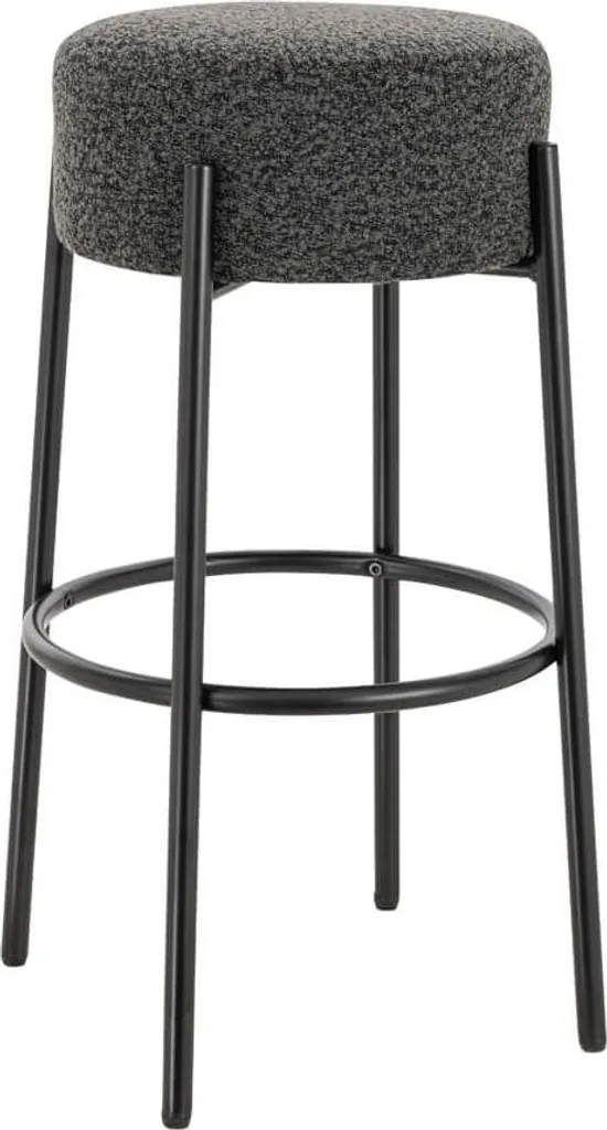 Tabouret de bar confortable OLIN anthracite : finissez-en avec le mal de dos