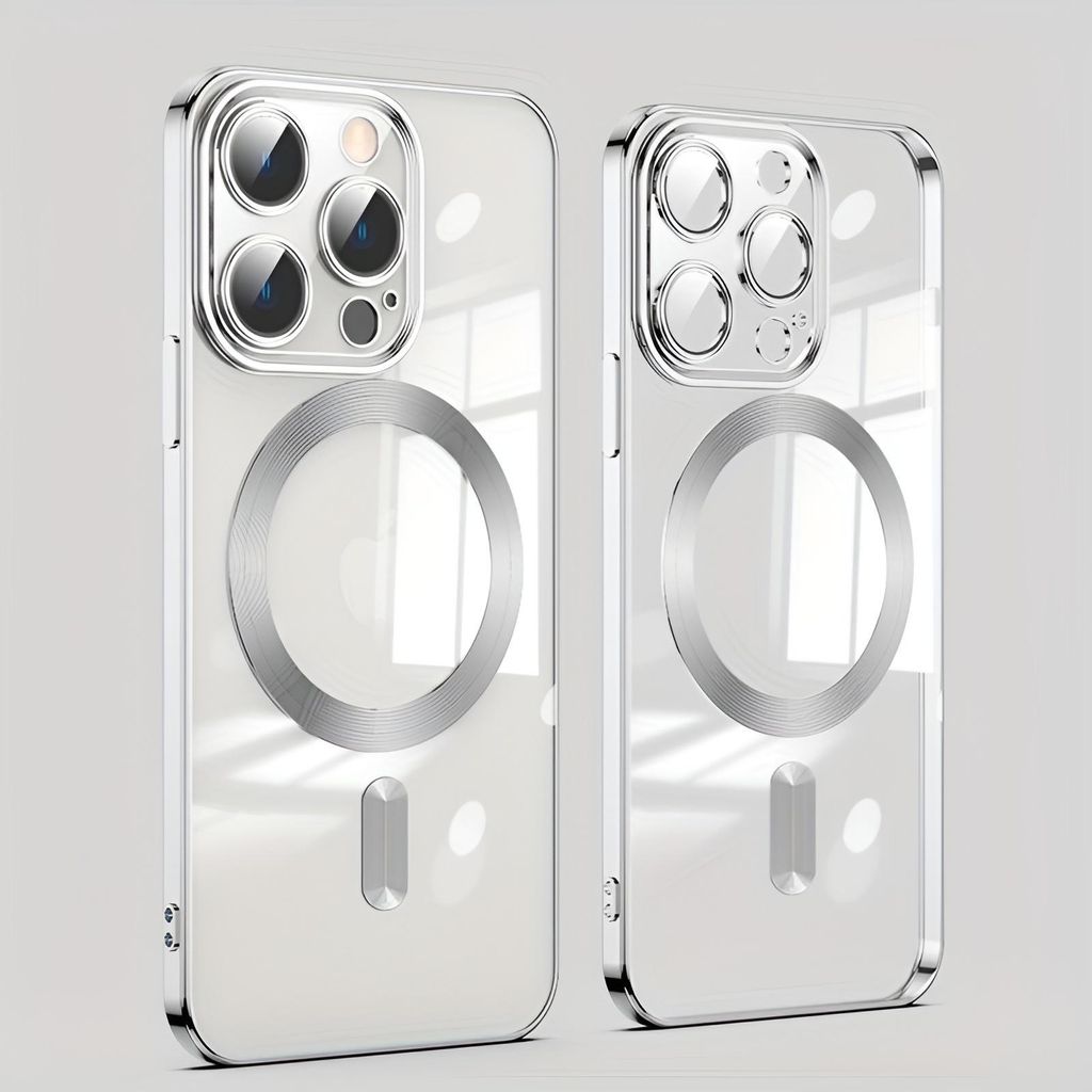 Apple iPhone 16 Pro MagSafe TPU mit Kameraglas Silber
