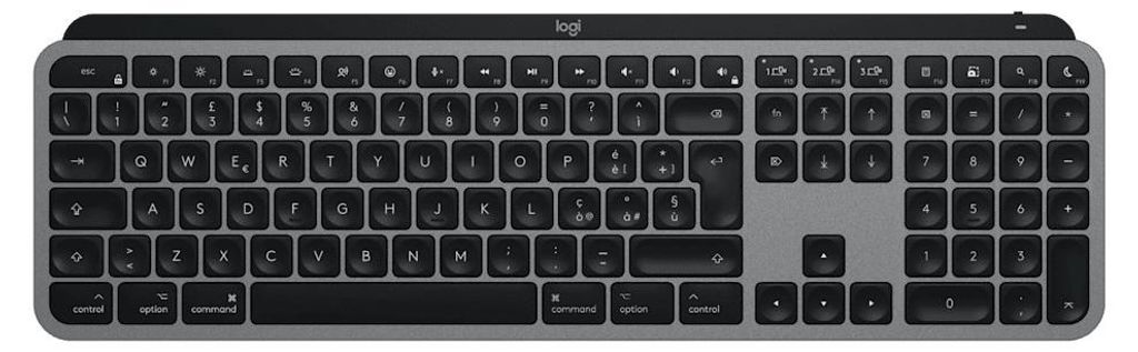 Logitech MX Keys S for Mac Tastatur Haus Bluetooth QWERTY Italienisch Grau