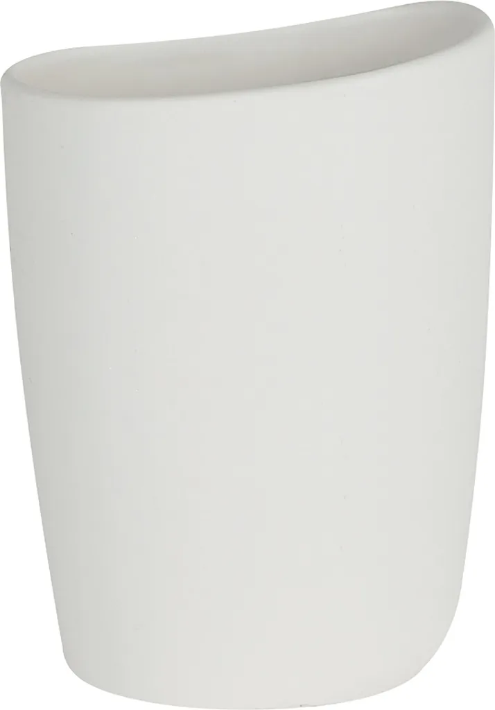 Gobelet pour brosse à dents Spirella Etna Blanc 9,5x7x12,5 cm en Céramique