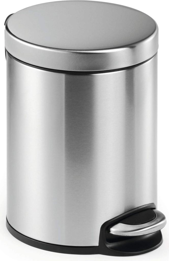 DURABLE Treteimer Edelstahl 5L rund, 340023 silber Produktbild 
