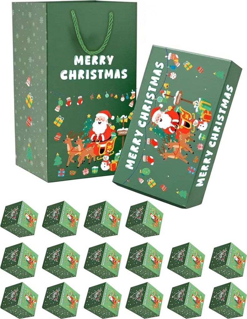 Weihnachts-Explosionsgeschenkbox für Geld – DIY-Faltbox mit Hüpffunktion – Überraschungs-Geldgeschenkbox zum Aufpoppen