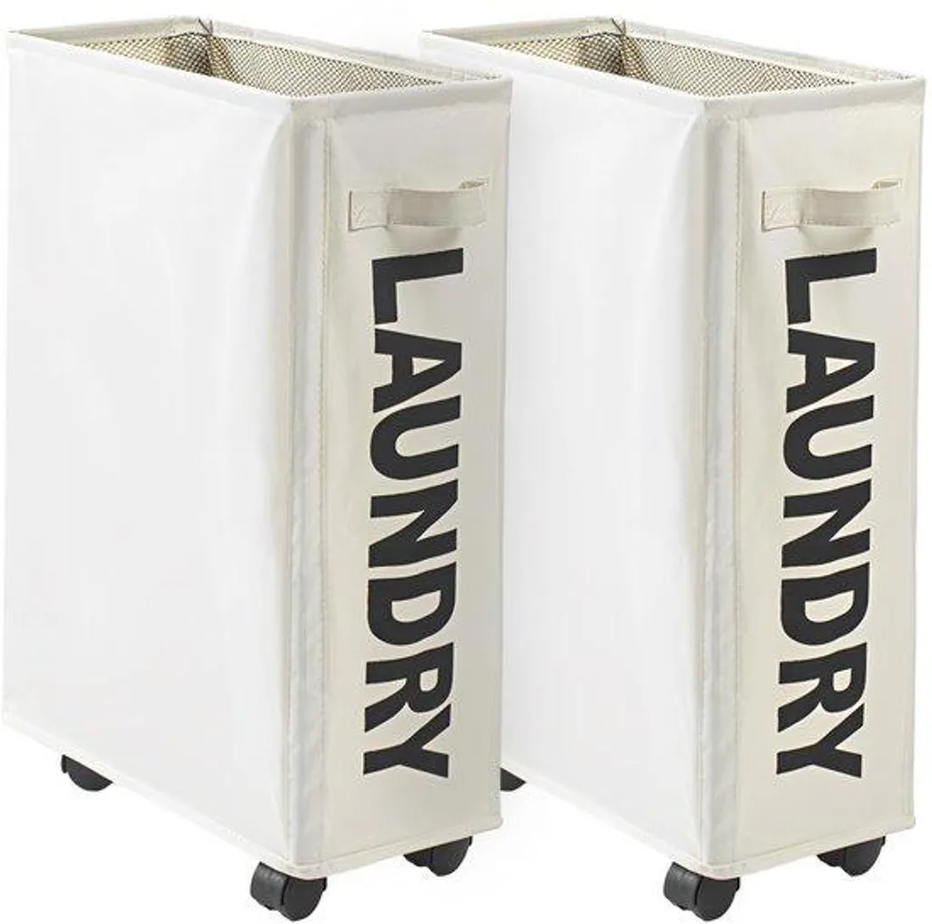 Poubelle beige 42 litres pour chambre et dressing avec couvercle discret