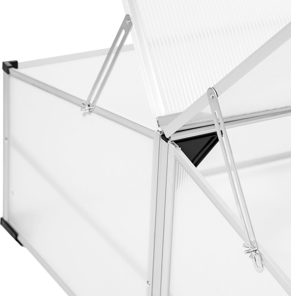 Frühbeet aus Aluminium mit arretierbarem Dach - 102 x 102 x Produktbild 3