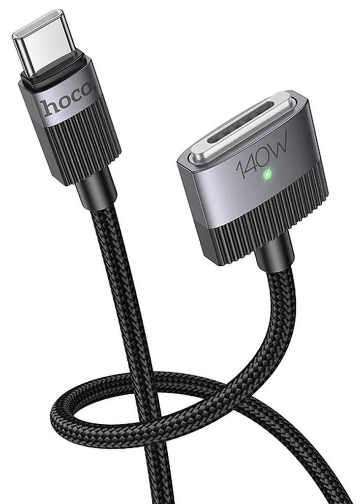 Hoco U141 USB Typ C auf MagSafe 3 Ladekabel 1.8m für Apple MacBook Pro & Air USB C 140W Schnellladekabel Fast Charging Kabel in Schwarz