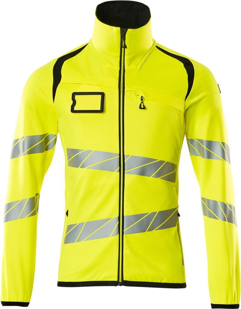 MASCOT 19103-315-1709-S, Jumper, Mann, Schwarz, Gelb, S, 92 cm, Elasthan, Polyester