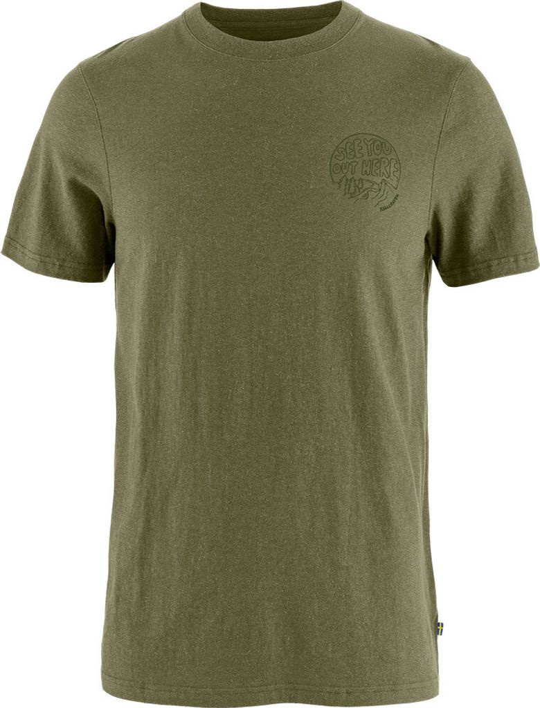 Fjällräven Hemp Blend Out Here Kurzarm-t-shirt Grün S Mann Grün S