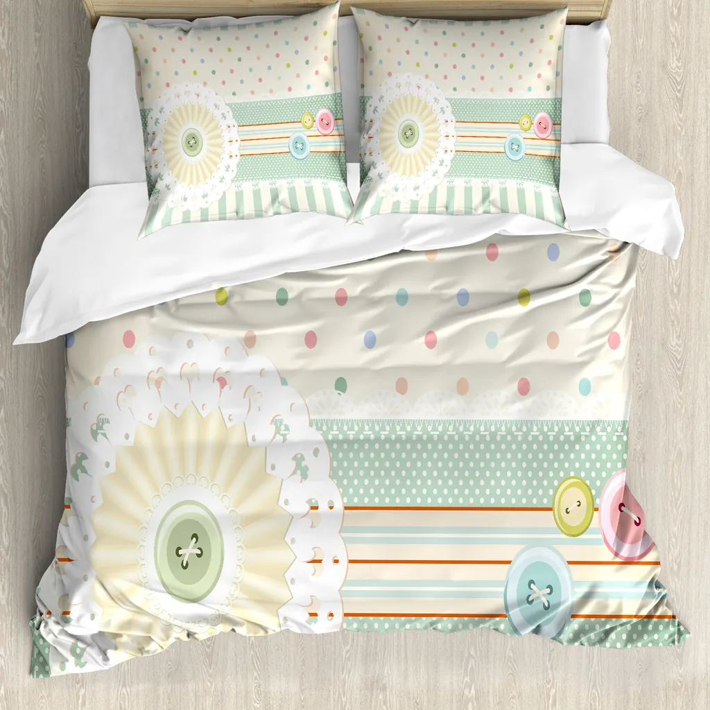 Sacco Piumino 155x220 ABAKUHAUS Shabby Flora - Design Antiacaro Luxury