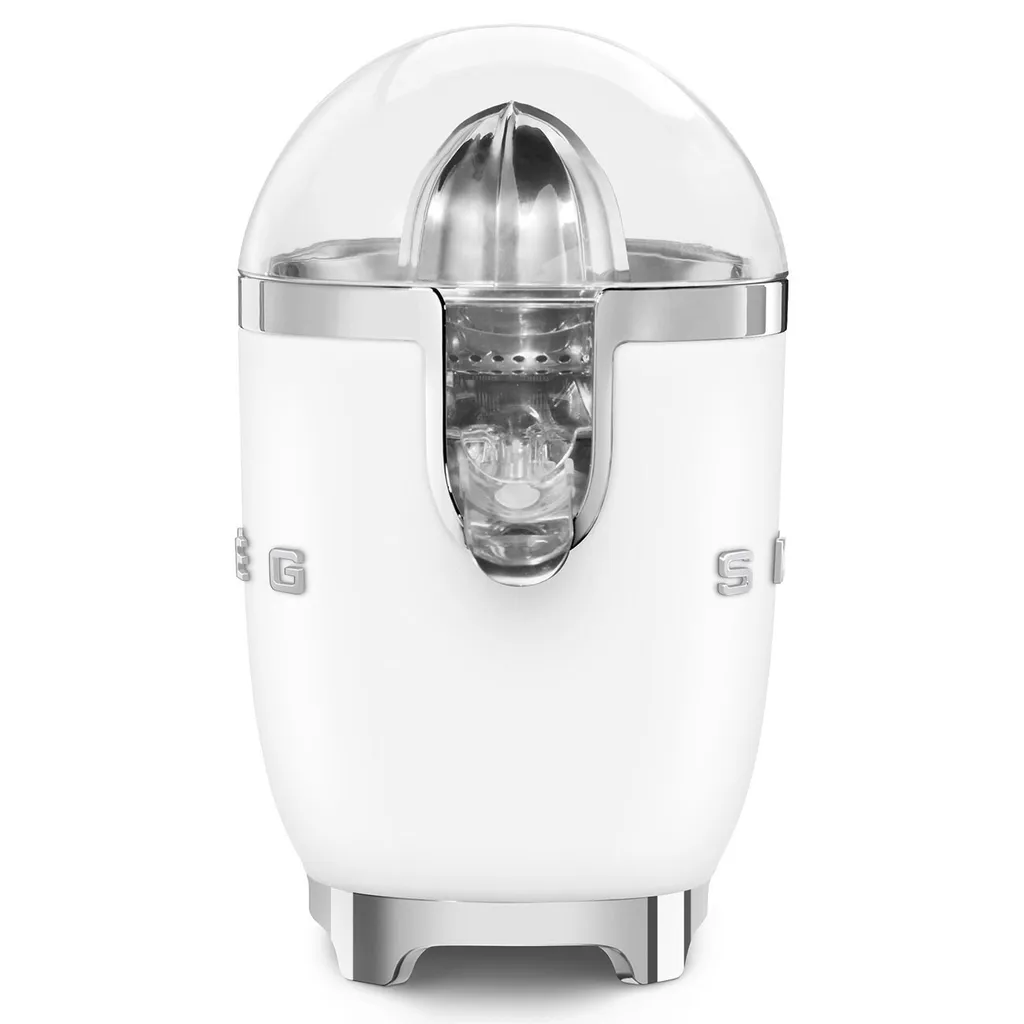 Réalisez vos jus d'orange avec le presse-agrumes Smeg blanc mat 70W CJF01