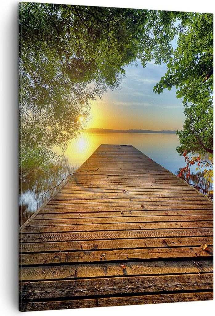 Bild auf Leinwand - Leinwandbild - Einteilig - Brücke See - Produktbild 