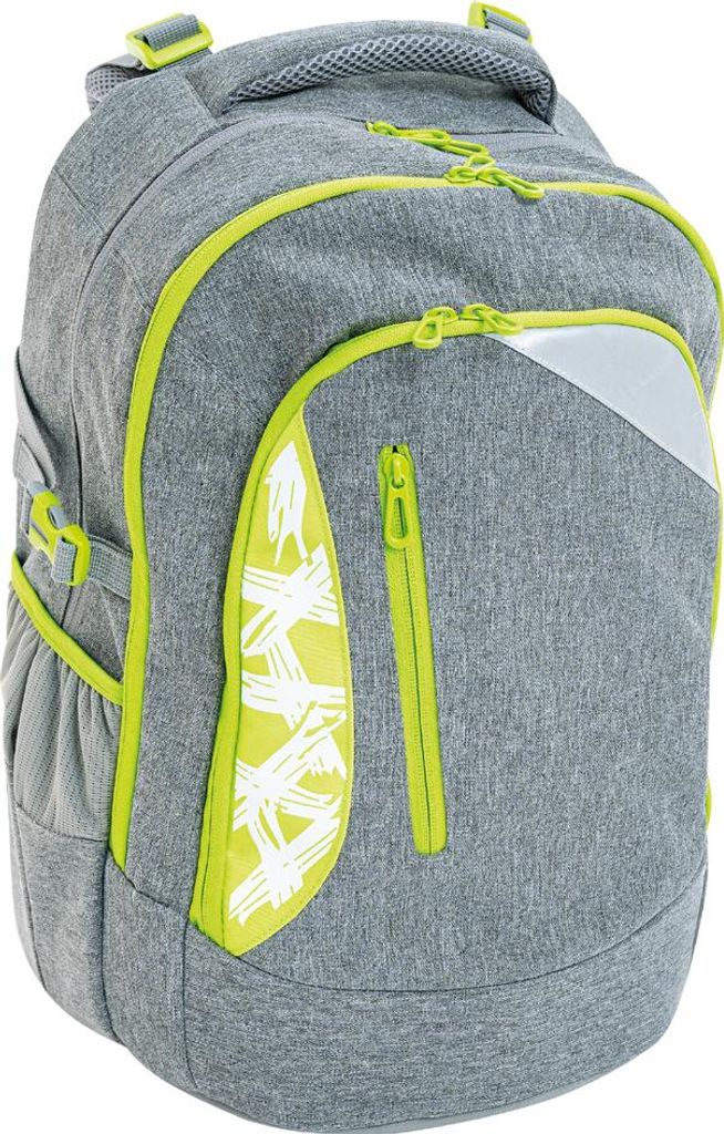 EBERHARD FABER Schulrucksack X-Style grau/grün Produktbild 