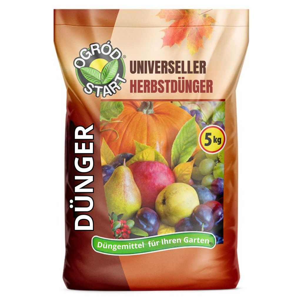 Herbstdünger Universal Kalium Phospor Spezialdünger Gemüse Rasen Obstbäume 5kg