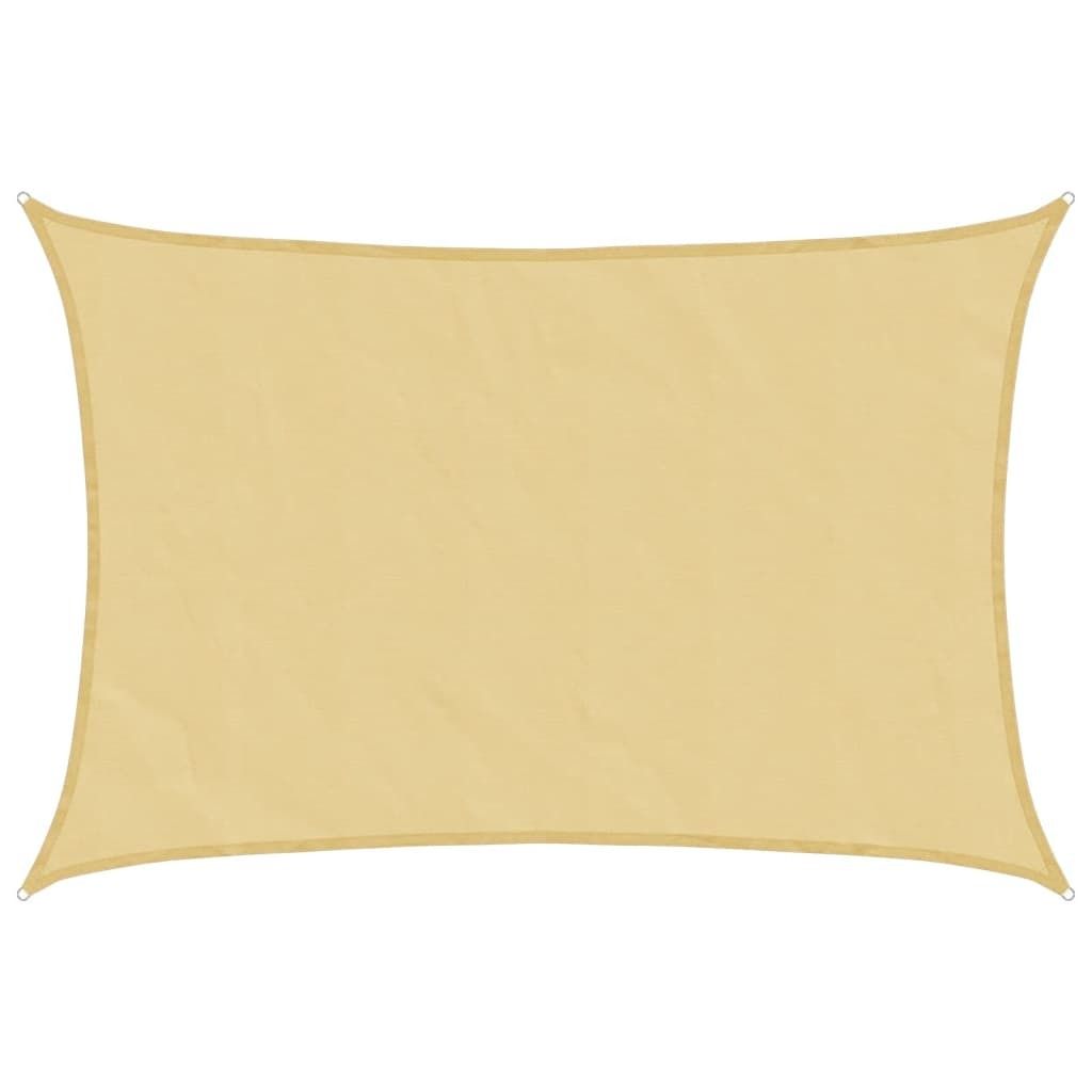 Sonnensegel Sandfarbe 3,5x2,5 m 100% Polyester Oxford