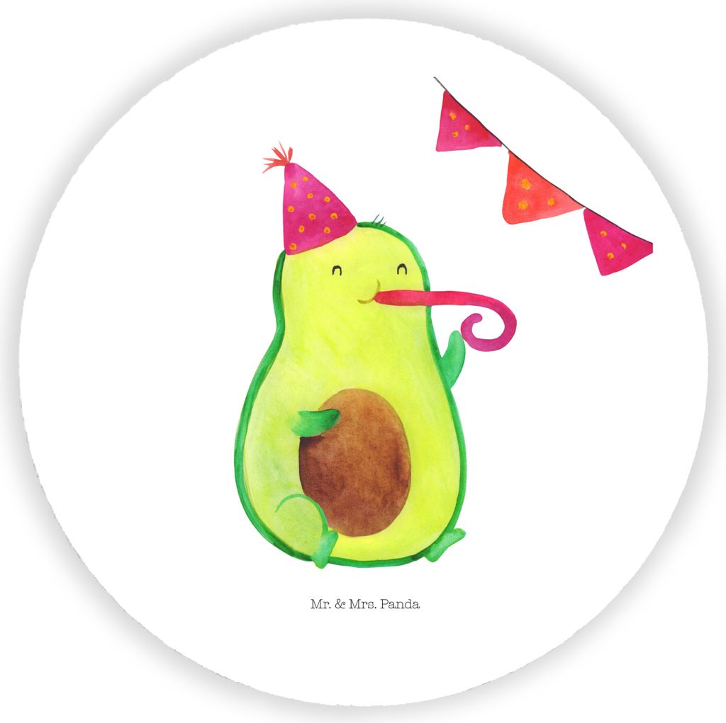 Mr. & Mrs. Panda magnet Avocado Party Zeit - Weiß - Geschenk, bildmagnete, Geburtstag, für kühlschrank, rundmagnet, zettelhalter, Kühlschrankma...