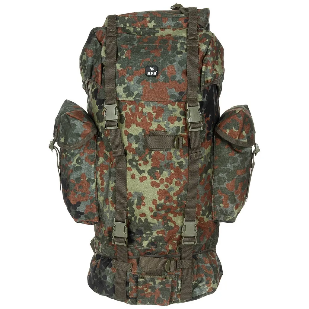 Sac à dos de combat Bundeswehr type militaire en Cordura camouflage 65L
