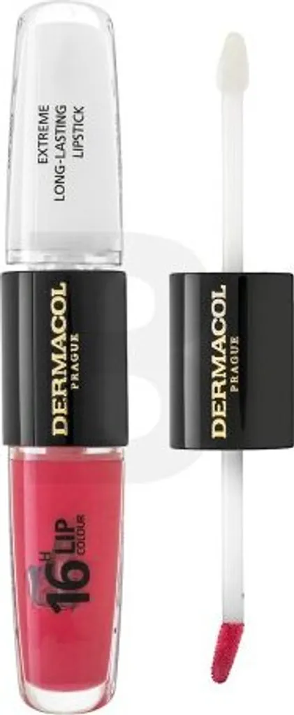Fini les Retouches avec le Rouge à Lèvres Dermacol 16H n°08 Longue Durée