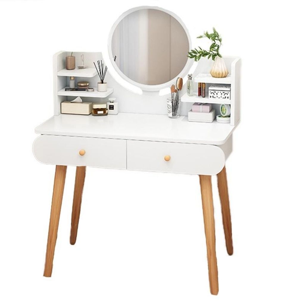 Kosmetiktisch mit Spiegel, weiß, groß, Loft
