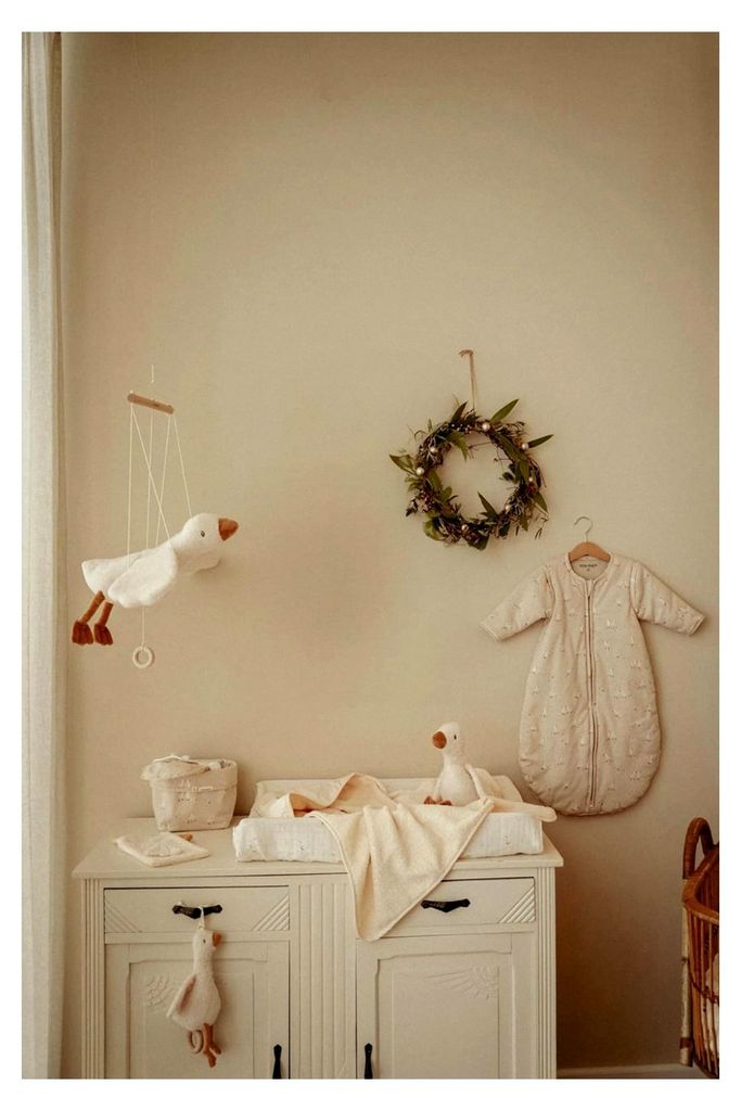 Wickelauflagenbezug - Abnehmbarer Bezug für Wickelauflage aus Baumwolle - Wickelbezug für Wickeltisch - Moon & Stars - Newborn Naturals weiß (50...