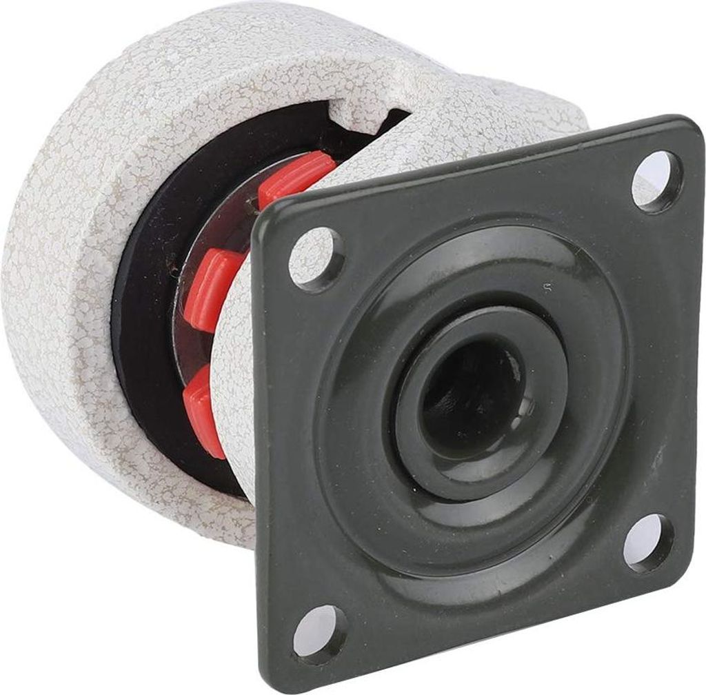 Einstellbare Nivelliermaschine Rollen - Schweres Industrie Rad - 4 Stück - 1,5 Zoll - 330lbs - Drahtstahl - Montierte Lenkstange - Hinzugefügt Su...