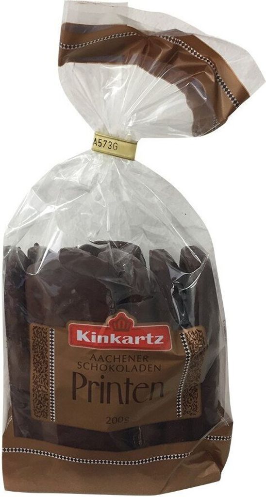 A bag of Kinkartz Aachener Schokoprinten.