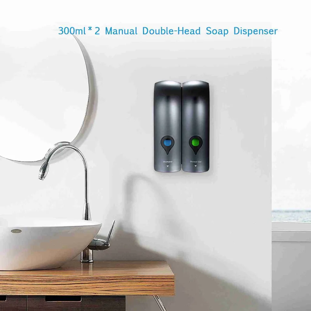 Distributeur de savon pour douche et salle de bain fixation murale pratique