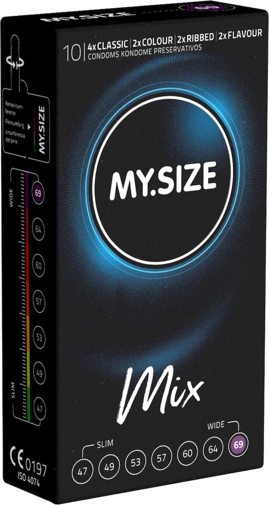 MY.SIZE Mix 69 mm Kondome - 10 Stück Produktbild 