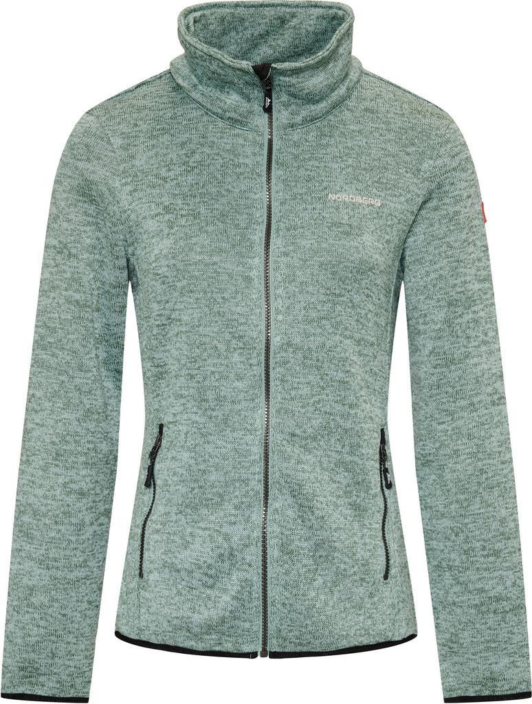 Nordberg Andrea Fleece Cardigan - Damen - Grün Melange - Größe M