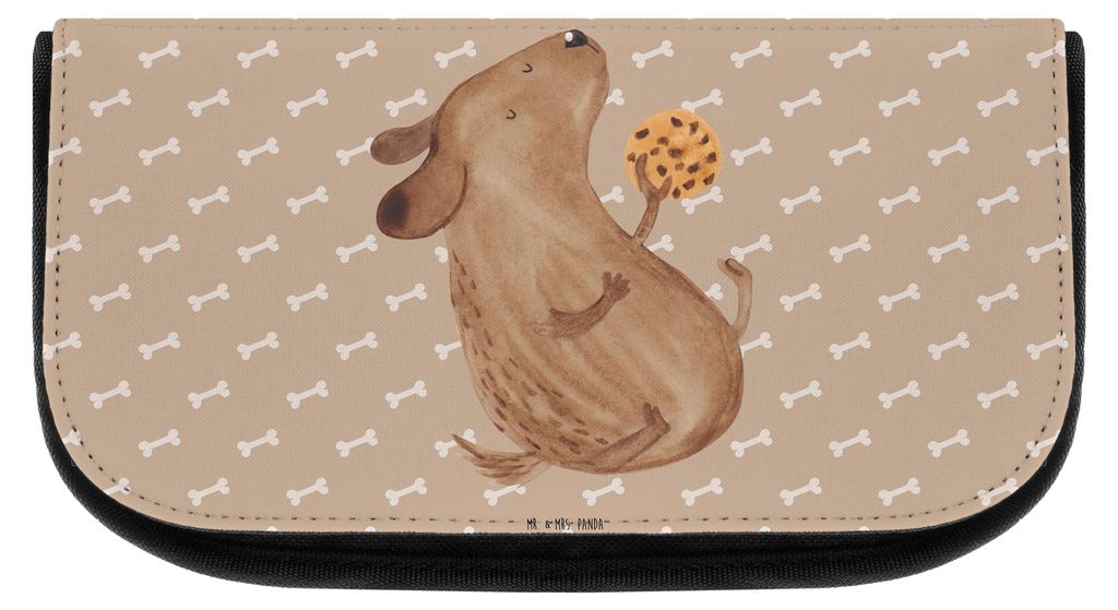 Mr. & Mrs. Panda Waschtasche Hund Keks - Hundeglück - Geschenk, Sprüche, Kosmetiktasche, Hundekekse, klein, aufbewahrungstasche, Hungrig, Leckerl...