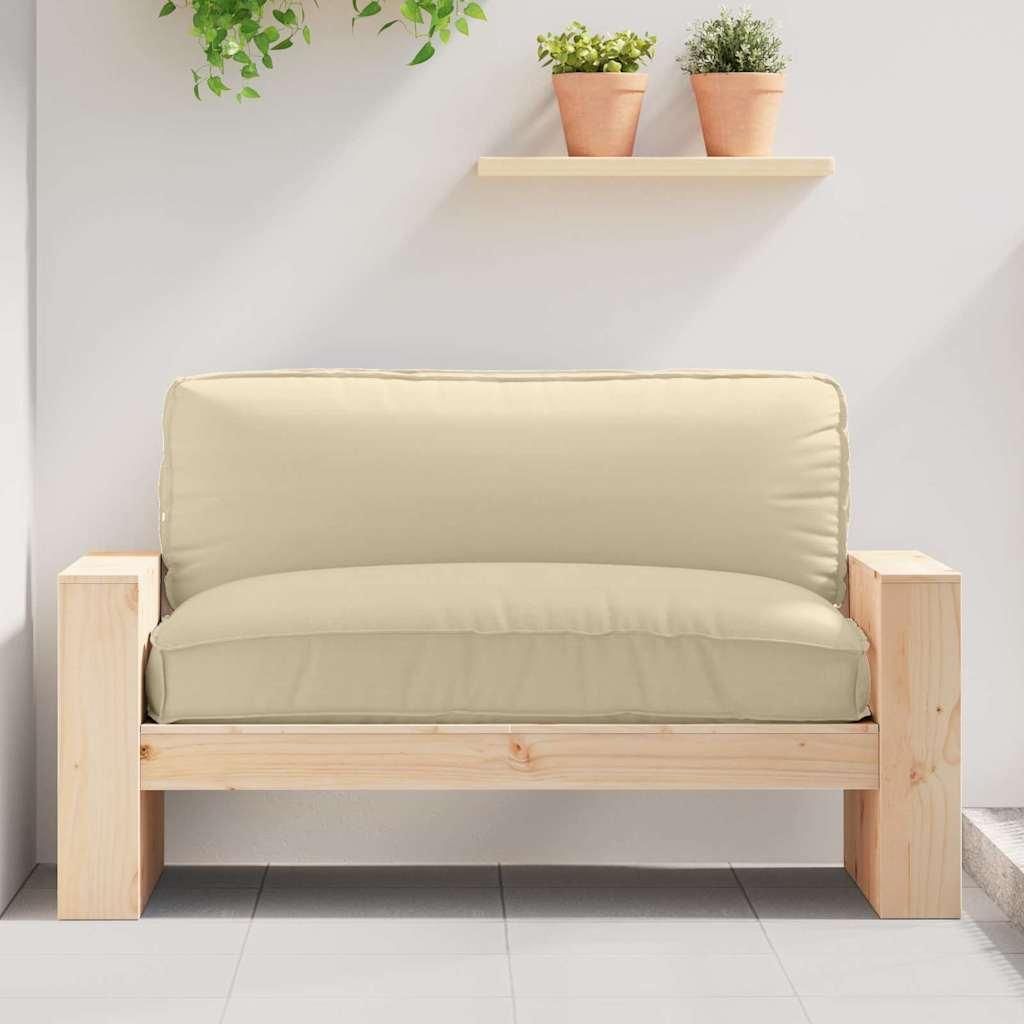 vidaXL Kissen Beige 120 x 80 x 12 cm Oxford-Stoff