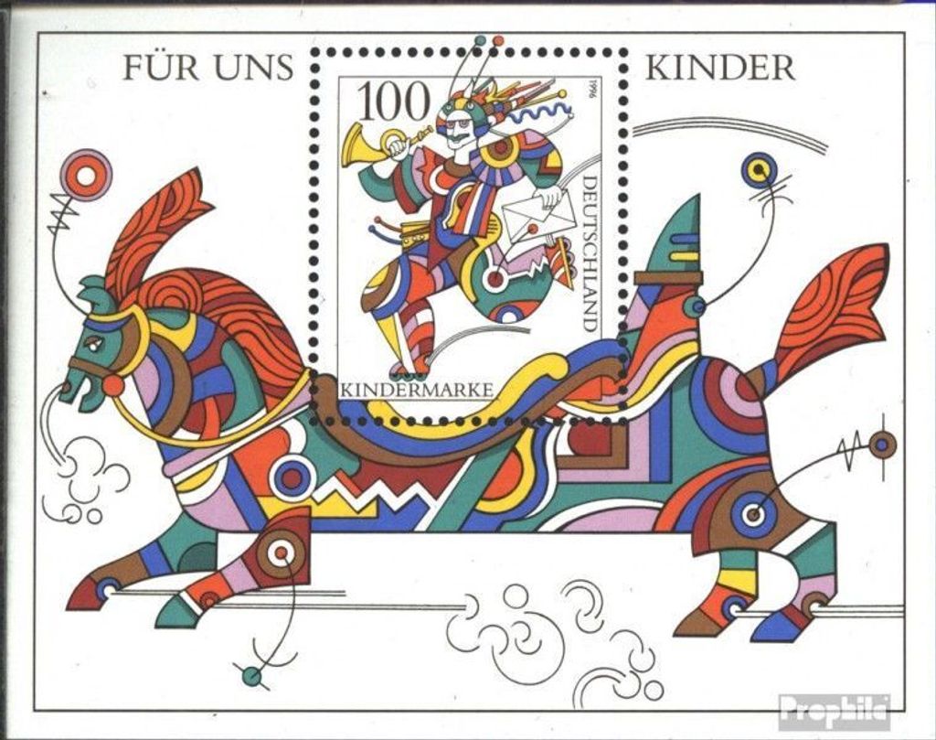 Briefmarken BRD (BR.Deutschland) 1996 Mi Block35 (kompl.Ausgabe) Ersttagssonderstempel gestempelt Für uns Kinder / Bl.35