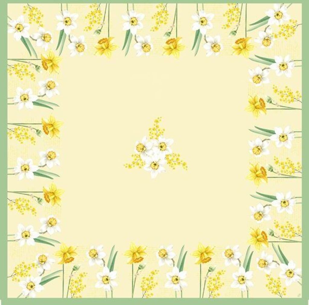 10x DUNI Dunicel Mitteldecke 84 x 84 cm Spring Daffodil