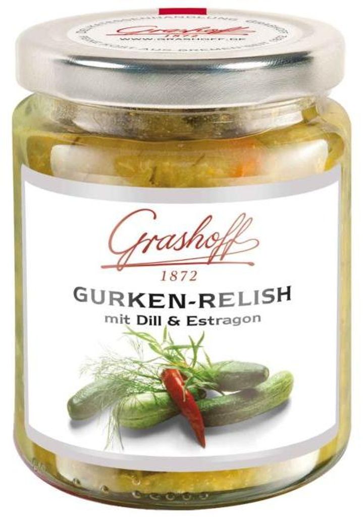 Grashoff BBQue Gurken Relish mit Estragon und milden Produktbild 