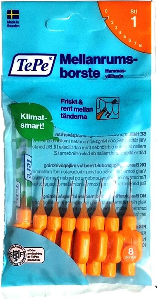 TePe Original Interdentalbürsten - 0,45mm orange 8 Stück Produktbild 
