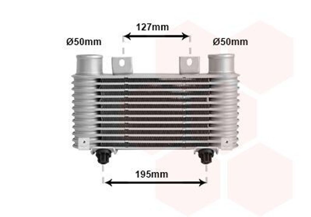 VAN WEZEL 27004239 Ladeluftkühler LLK für FORD RANGER (ER, EQ) Turbo Intercooler