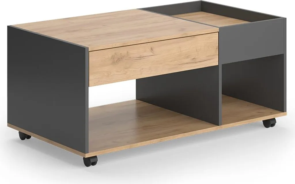 Table basse rectangulaire 110x60cm Vicco Maik pour salon moderne et rangé