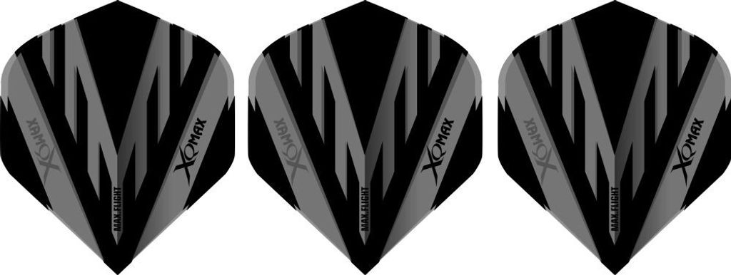 XQMax Design PVC Flightt schwarz grau Standard A