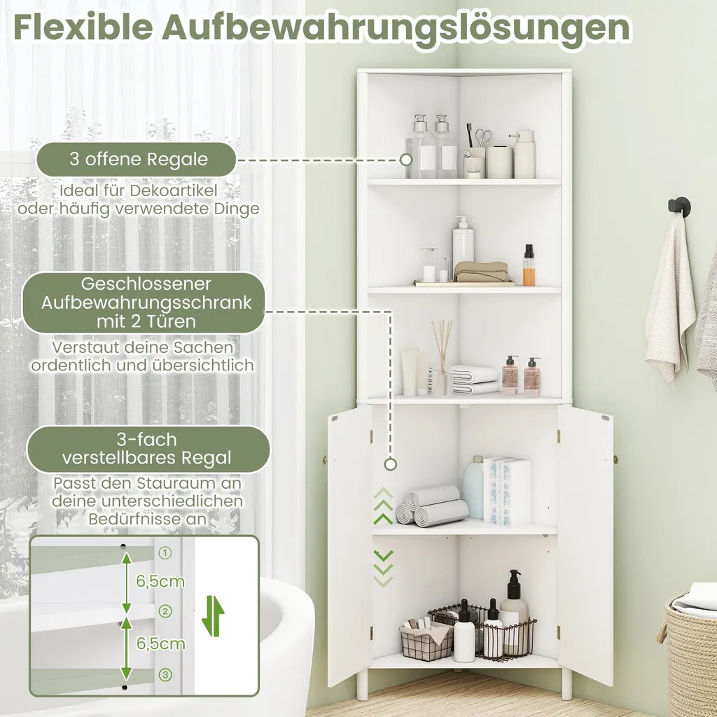 Solution rangement angle cuisine 172,5 cm pour désencombrer l'espace
