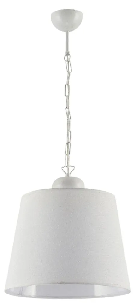 Suspension KAMELIA Blanche en Tissu Jupiter 1xE27 40W 100x38x38cm IP20