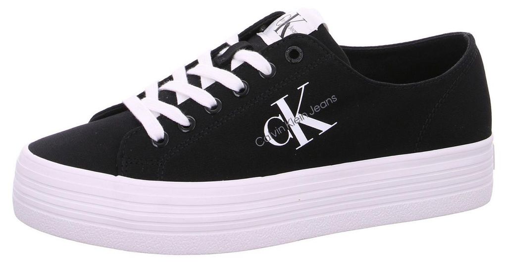 Calvin Klein Vulc. Flatform Ess. Damenschuhe Schnürschuhe Schwarz Freizeit, Schuhgröße:39 EU