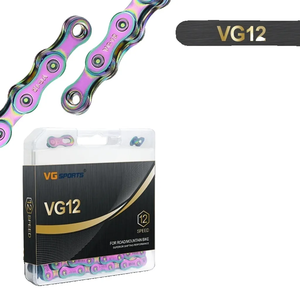 Chaîne VTT 12 vitesses anti-éraillement avec maillon de fermeture